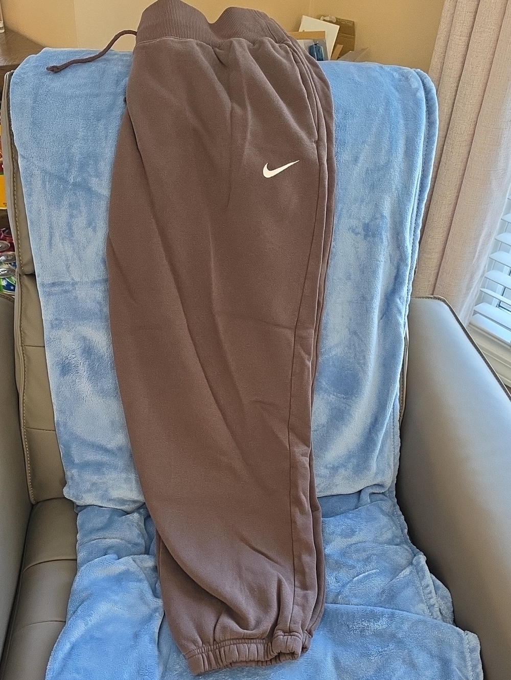 Women's Nike Oversized Brown Joggers